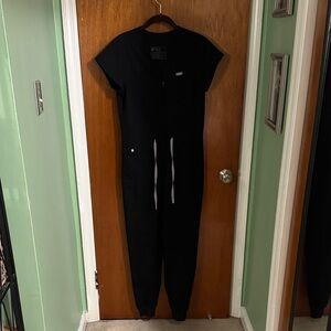 Figs Black Catarina Scrub Jumpsuit